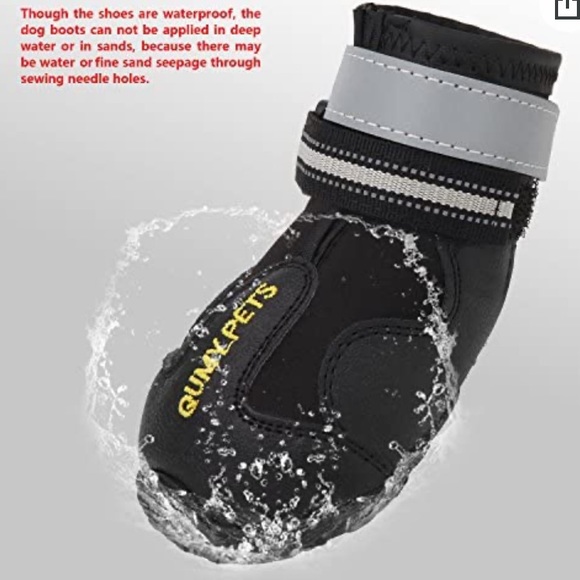 COPY - NWT🍀QUMY Dog Waterproof Shoes withReflective Strips Rugged Anti-Slip Sol… - Picture 4 of 13